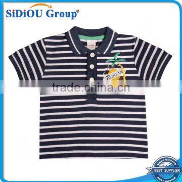 Baby Boys Gorgeous Stripe Printed T-Shirt Navy 0-3 Years