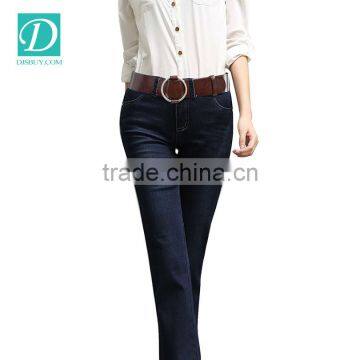 High Quality Italian Cattle Hide Belt Big Ring Alloy Buckle Belt for Women photo-3