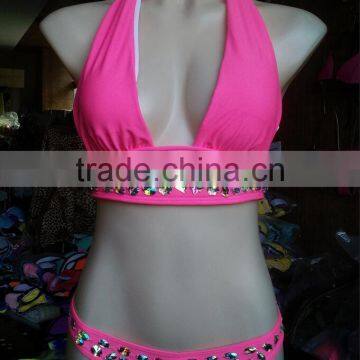 M882 Runwaylover2016 Ladies Latest Diamond Split Bikini Swimwear photo-4