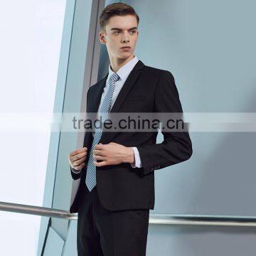 OEM Wholesales Office Men Wear Uniform Black Fashion Mens Suits photo-2