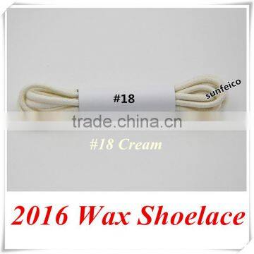 2.5mm Round Waxed Shoelaces~White Dress Shoelaces~Cream Cotton Waxed Rope Shoelaces~Waxed Boot Shoelace~No MOQ~Sneaker Shoelaces