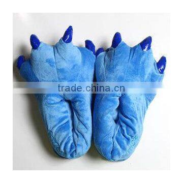 Kids Men Women Animal Monster Feet Slippers Claw Paw Plush Shoes photo-3