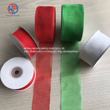 Most Popular Colorful 100% Pure Silk Sheer Organza Ribbon photo-5