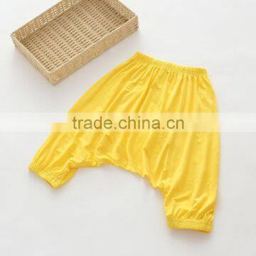 Summer High Quality Cotton Pure Color Girls Children Harem Pants photo-3
