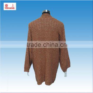 100%Acrylic Slubby Yarn Lady Fashion Sweater photo-2