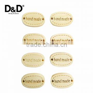 D&D 18PCs/Set 1.1cm*1.8cm Wooden Buttons Oval Handmade Carved Decorative Buttons Sewing Scrapbooking Crafts Made for You