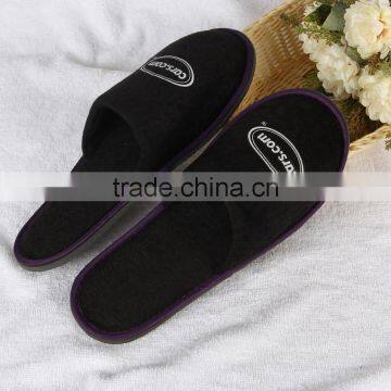 Black Five Star Hotel Terry Cloth Slipper photo-2