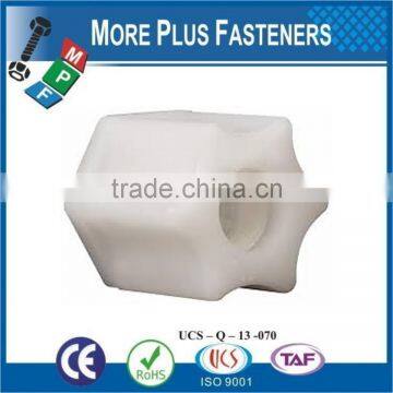 Made in Taiwan Black Domed Hexagonal Natural Finish Nylon Jam Plastic Jam Wing Nut photo-3