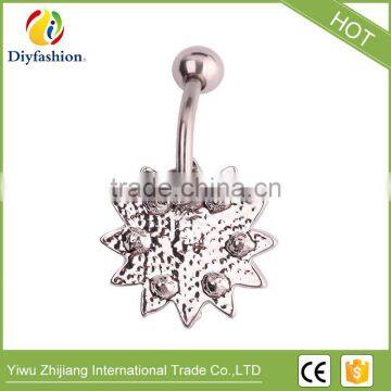 Multifunctional Sun Flower Navel Ring for Wholesales