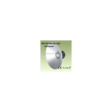 LED high bay light fixture with 2,100 to 2,400lm Initial Luminous Flux and >50,000 Hours Lifespan