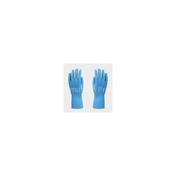 Blue color Nitrile unlined Household Reusable Glove S - XL Can choice