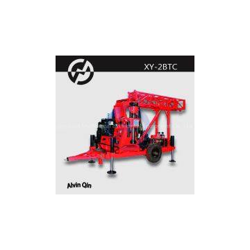 Drilling for water XY-2BTC trailer mounted drilling rig