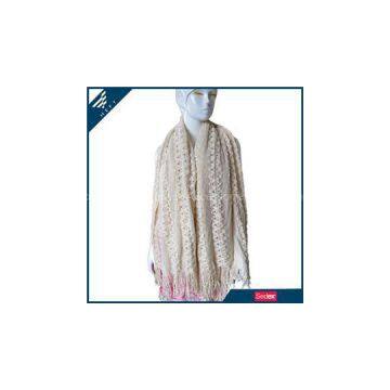 White Woven Scarf