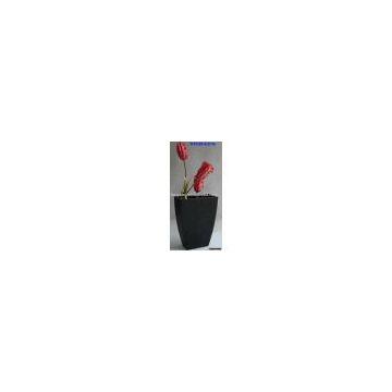 leather  vase