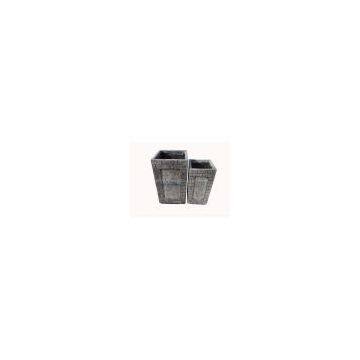 rectangular Light Cement planter