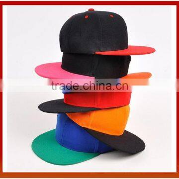 Top Quality Embroidery Customize Plain Snapback Hats/Hip Hop Plain Snapback caps