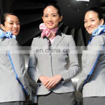Classical Fashion Wool Fabric for Flight Attendant Airline Staff Corporate Suits Stewardess Uniforms