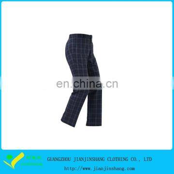 Wholesale Cheap Price Printed Checks Golf Trousers Man Trousers