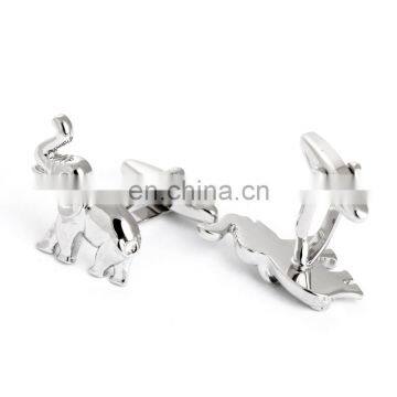 Chinese Manufacturer Silver Elephant Men Shirt Cufflink High Quality photo-4