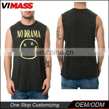 Men's basic cotton gym muscle singlet tank top