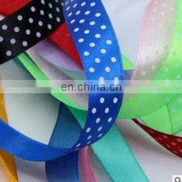 1cm 1.5cm 2.5cm dot ribbon colorful weeding decoration ribbon handmade ribbon for hair accessories