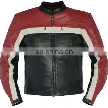 Men Leather Motorcycle Jacket