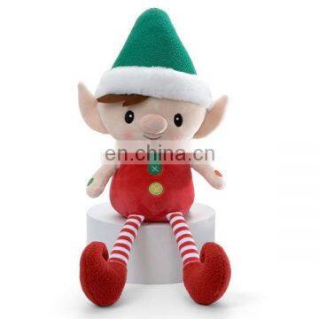 ASTM Standard 2018 Custom Cute Stuffed Soft Kids Toy New Gift Plush Christmas Elf Doll