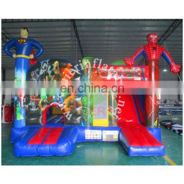 wholesale sports equipment / superman kids inflatable castle tent /inflatable jumping castle combo