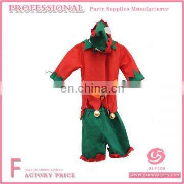 Felt Adult Holiday Promotional Men Elf Costume