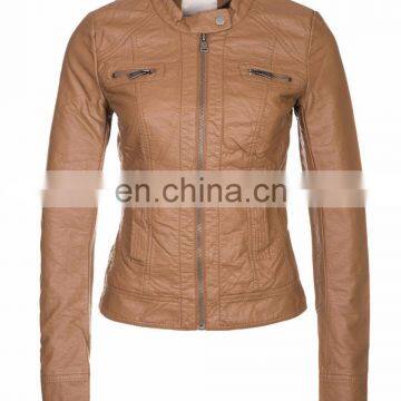 new designs color leather jackets for women