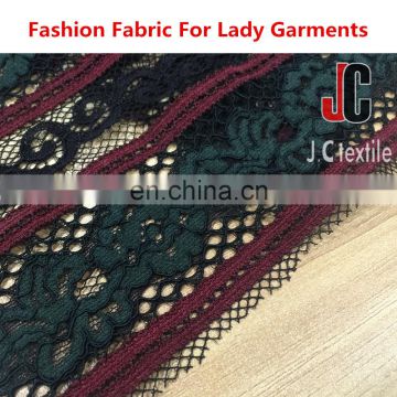 Shaoxing K62055 JC textile wholesale high quality lace fabric alibaba express lace fabric