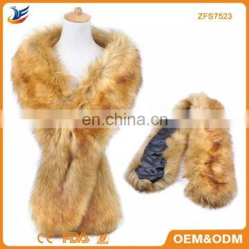 New fashion women neck wear faux fur scarves mink shawl