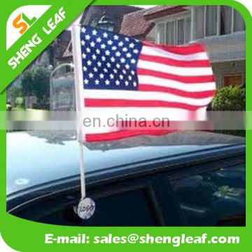 2017 Hottest!!! Custom Plastic Window Car Flag Pole