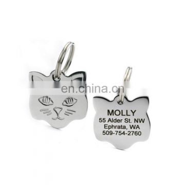 Available in Cat Shapes Stainless Steel Cat ID Tags