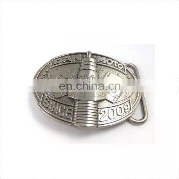 nickle plated metal embossed die cast belt buckle