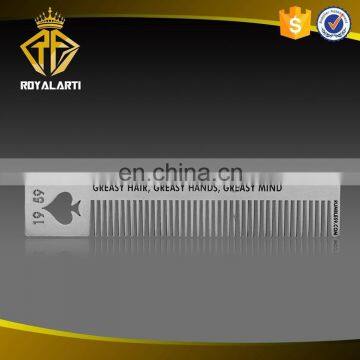 Популярные на рынке индивидуально изготовленные металлические расчески с тисненым логотипом photo-5