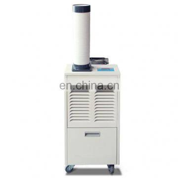 Floor standing air conditioner with movable wheels