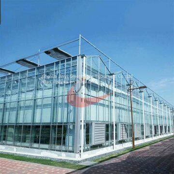 Commercial Agricultural Glass Greenhouse for Flower and Vegetables  Glass Greenhouse