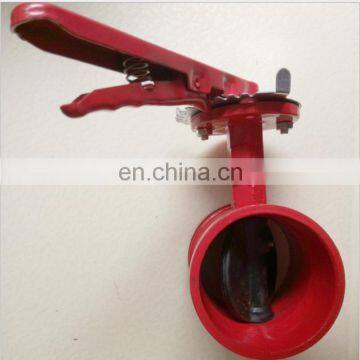 Groove handle butterfly valve butterfly valve D81X manual groove butterfly valve