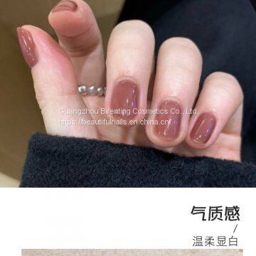 Color Full Clear Monochromatic Nail Polish Diamond Color