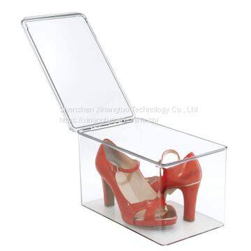 Customized Transparent Plexiglass Aceylic Shoe Box photo-4