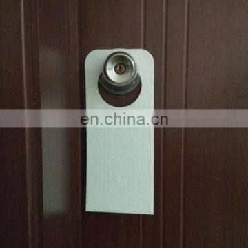 low price china factory hotel felt door hanger with custom printing