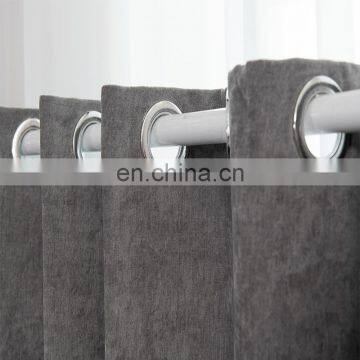 Wholesale Custom High Quality Good Hang Down Feeling Ready Made Velvet Blackout Window Curtains For The Living Room photo-3