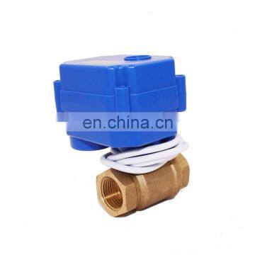 3.6V 5V 12V 24V 2/3 way ball electric motorised control variable flow control valve  for irrigation