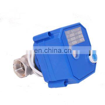 Cwx-25s 12v Motorized Valve CR02 CR03 Thread BSP NPT With Manual Operation 2.5NM Cwx-25s 12v Motorized Ball Valve photo-2