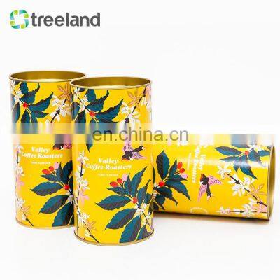 Customized Cylinder Printed Round Kraft Paper Tea Can Bag Packaging Tubes Box photo-4