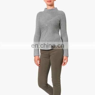 OEM Service Cool Pattern Front Merino Pullover Wool Sweaters