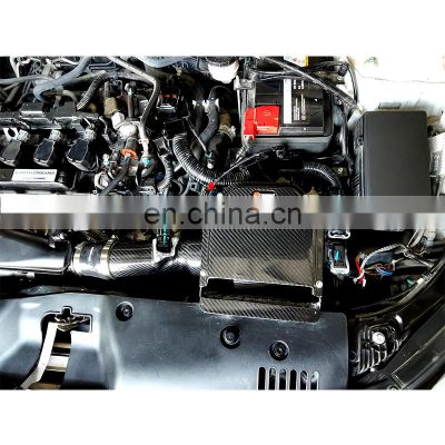 3K Twill Carbon Weave in Glossy Finish Dry Carbon Fiber Materials Air Intake Kit For Honda Civic 1.5T