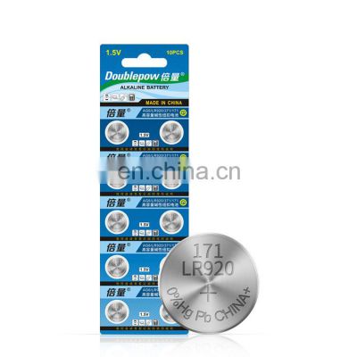 1.5V Alkaline Mn AG6 LR920 371 171 LR69 sr921 button cell battery