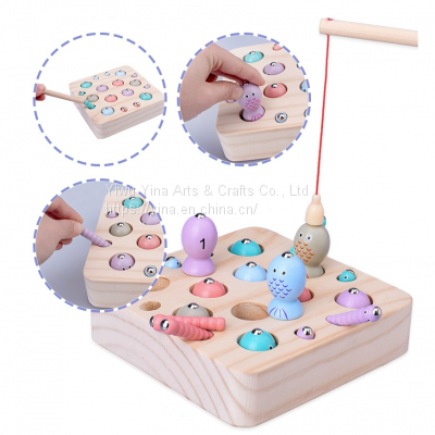 Wooden Magnetic Fishing Game